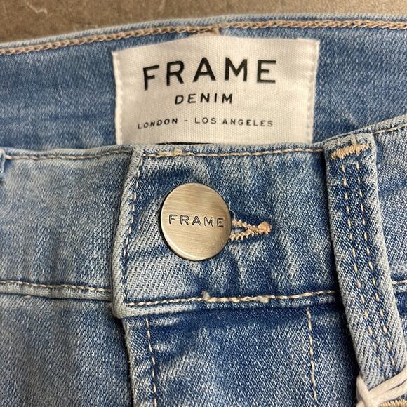 FRAME LE HIGH SKINNY RAW EDGE EUROPA JEANS NWT Size 25 - Picture 7 of 10